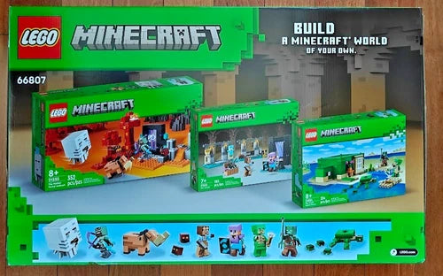 LEGO 66807 Minecraft 3 in 1 Infniti world 21252 21254 21255 Brand New Sealed Box