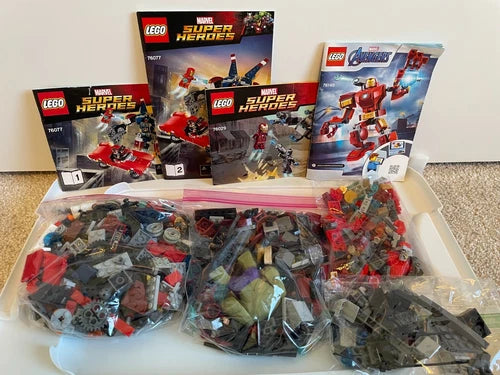LEGO Marvel Iron Man / Avengers Sets 76029, 76031, 76077, 76140 w/ Hulk, Ultron!