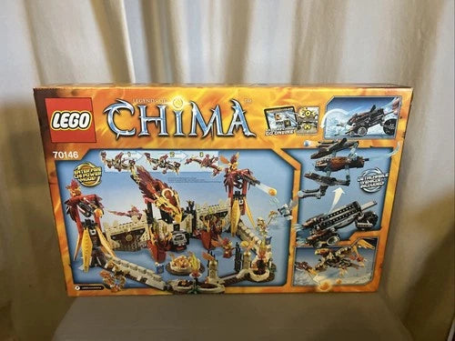 LEGO LEGENDS OF CHIMA: Flying Phoenix Fire Temple (70146) NIB FS VERY CLEAN BOX