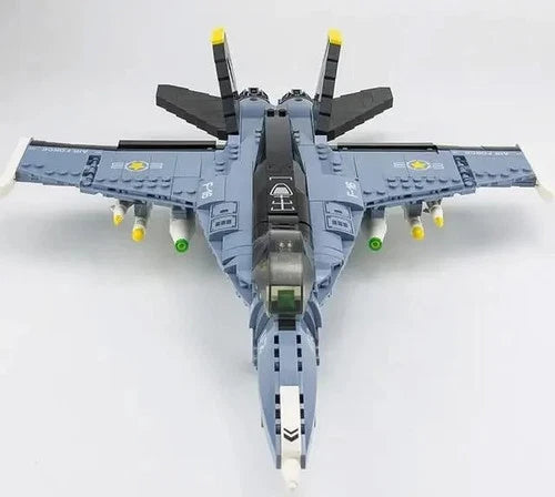 JIE STAR #61029 - F16 Fighter Jet - Building Block Set