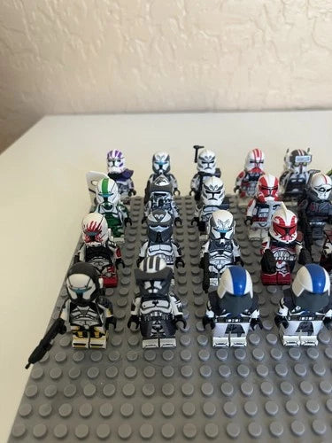 CUSTOM LEGO Star Wars Minifigure Lot (Clone Troopers & Droids)