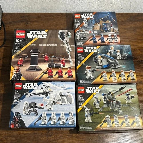 Lego Star Wars Battle pack Lot 40765, 75373, 75359, 75320, 75345 clone troopers