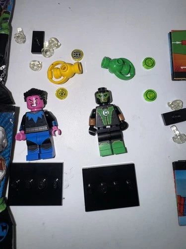 MEOW DC Super Heroes Minifigure Sinestro Genuine RARE GREEN Lantern SET LOT CMF
