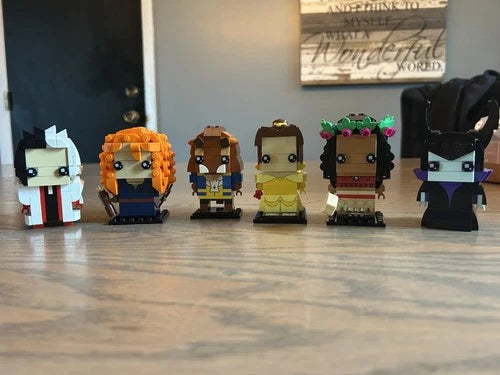 MEOW Brickheadz Lot (18 Total - Built)