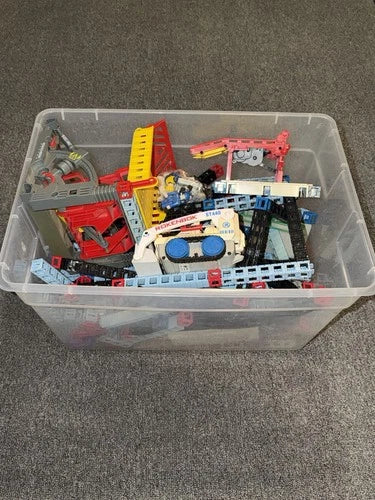 13 POUNDS OF ROKENBOK Building Blocks Cars Cubes People Chips Accessories Lot