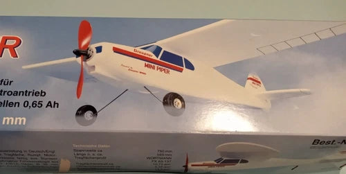 Mini Piper Electric RC Airplane ARF Kit By Graupner. Vintage Park Flyer