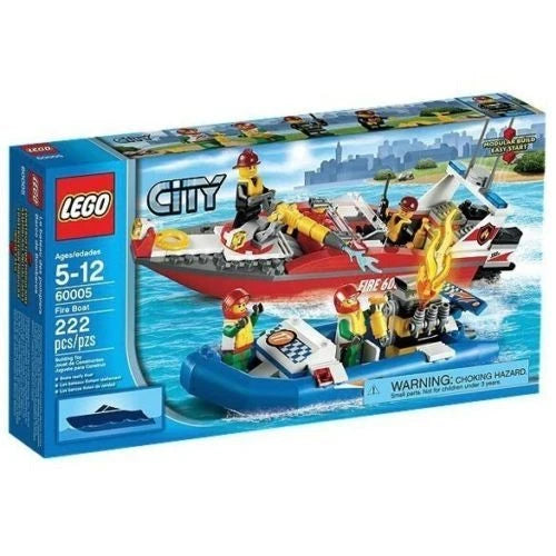 60005 FIRE BOAT set city town MEOW NEW sealed box MEOWs FLOATS retired