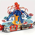 MOC Amusement Park Fair Ride Octopus Spinning Motorized Building Block Set Box