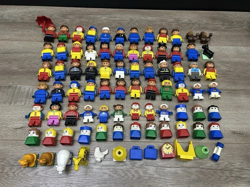LEGO DUPLO People Animals Figures & Accessory Lot Of 77