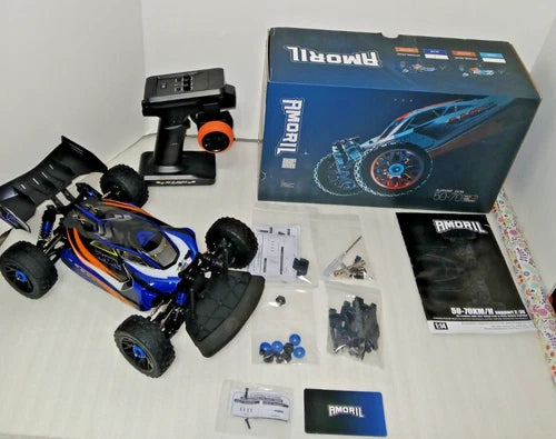 RLAARLO Amoril 1/10 4WD Brushless Electric RTR RC Truck Blue/Black High Speed