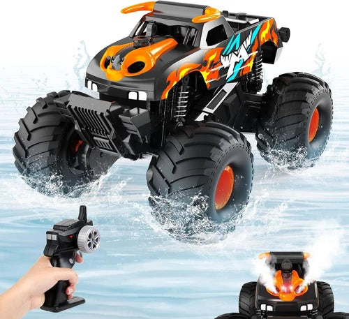 Remote Control Car Monster Truck Toys,4Wd Waterproof Off-Road RC Cars for All Te
