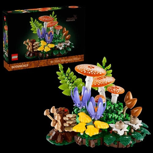LEGO Botanicals Woodland Mushrooms 11505 Building Kit 806 Pieces 18+
