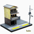 1/64 House Model Electric Pole Parking Lot Car Scene Model building Kit Model