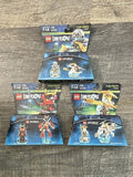 LEGO Ninjago Zane Nya Sensei Wu Dimensions Fun Pack lot of 3 brand new sealed