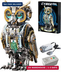 Mechanical Owl Building Blocks Hand-Crank or Electric Powered Moving Snake Engin