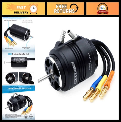 High-Performance 4800KV Brushless Motor 4-Pole with Water Cooling Jacket for RC
