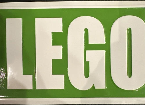 Lego "One Legoland Way" Green Metal Aluminum Street Sign Mancave Wall Hanging