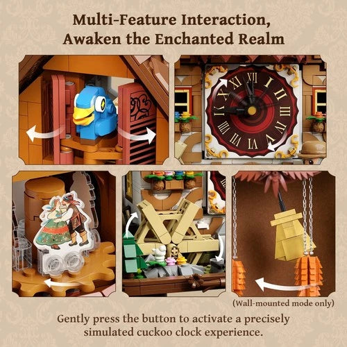 PANTASY Cuckoo Clock Building Set Motorized Chalet 2282 Pieces - NIB