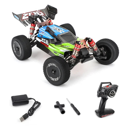 Bruce & Shark 144001 WLtoys RC Car, 4WD 2.4GHz 37MPH High Speed Remote Control