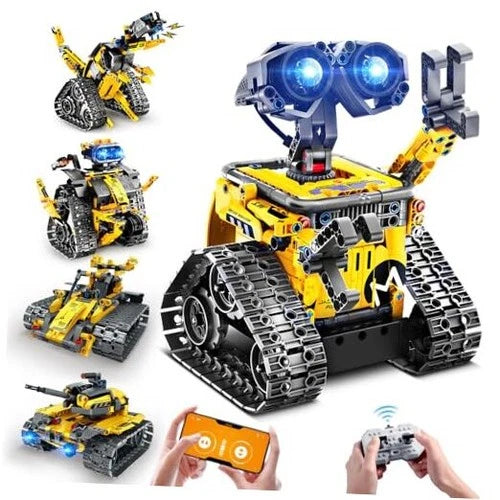 Robot Toys for Kids Building Set, 520 PCS App & Remote Control Robotics Kit,