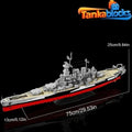 North Carolina Battleship Building Blocks Warship Model birthday gift 2662 pcs