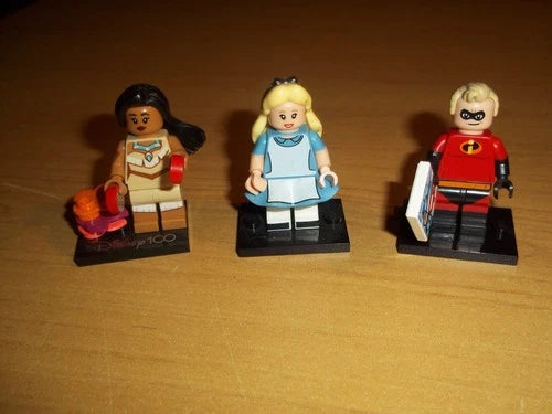 Lego Minifigures Disney Series lot of 13 Pinocchio,Oswald,Rapunzel,Stitch + more