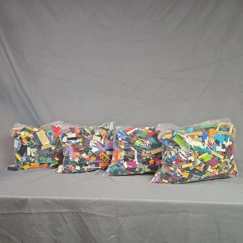 18+ LB Mixed LEGO Bulk Lot Bricks Parts Vehicles Bionicles and Megablocks As Is