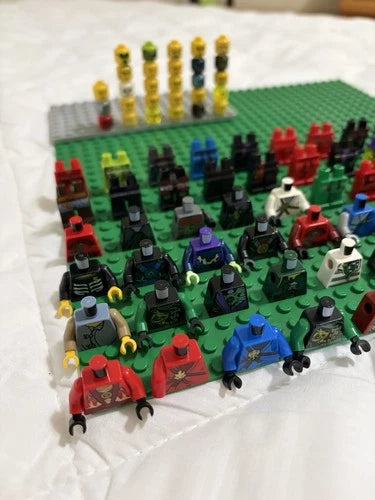LEGO Ninjago Bulk Lot Minifigure Parts Heads Torsos Legs Accessories