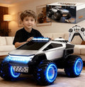 1:16 4WD Cybertruck Replica RC Monster Truck Electric RTR w/ Lights Silver