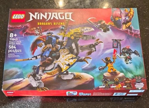LEGO NINJAGO Dragons Rising Rogue's Mech Dragon Rider 71843 584pc Set 8+