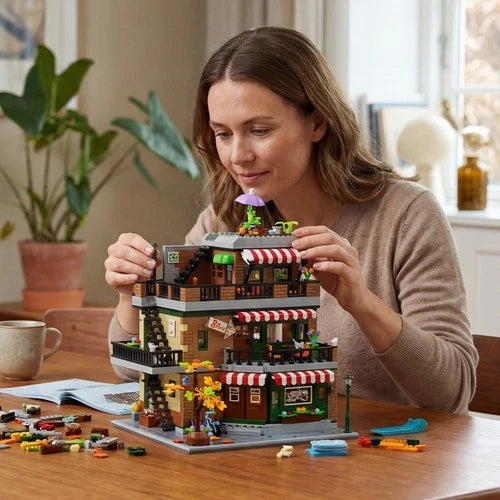 Barweer Modular Friends Coffee Shop Central Bean Building for Adults 3570pcs
