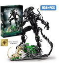 958pcs MOC Alien Monster Building Blocks Set DIY Assembly Model Kit Toy