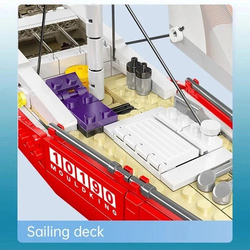 MOULD KING 10190 767PCS Yacht Building Blocks Model Bricks