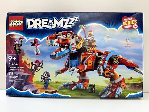 LEGO DREAMZzz 71484 Cooper's Robot Dinosaur C-Rex 917 pcs New Sealed