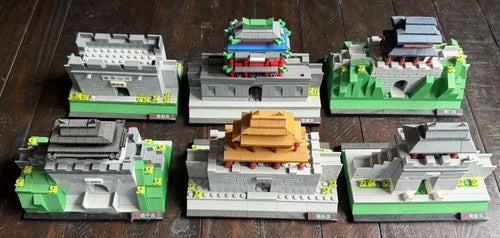 LOT OF 12 WOMA Architecture THE GREAT WALL China Building Blocks MINT w/ Boxes