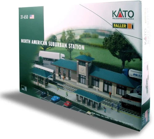 Kato 31-650 N Scale North American Suburban Station Building Kit