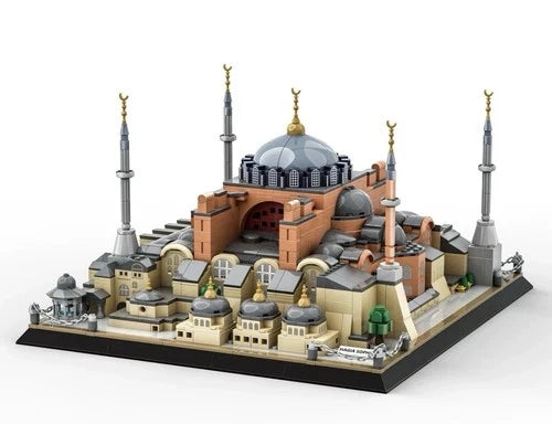 1434 Pcs Hagia Sophia Building Block Toys Set World Architecture Eid Gift