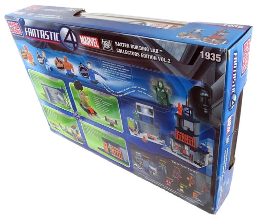 Mega Bloks #1935 Fantastic 4 Baxter Building Lab 250 Pcs Collector Edition Vol 2
