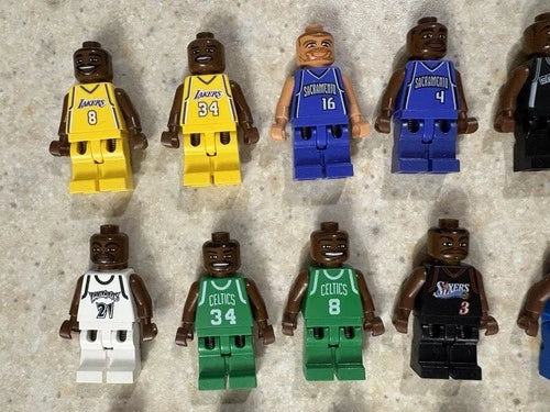 21 MEOW NBA Collectible Basketball Minifigure Lot Sports Theme Players
