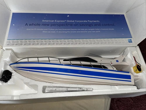 R/C Yacht American Express 27" Atlantic Yacht \*\*missing remote control\*\*