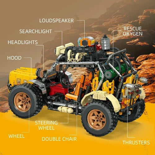 MOC Wastle Land Explorer-02 Climbing Racing 1817pcs Building Blocks toy gift