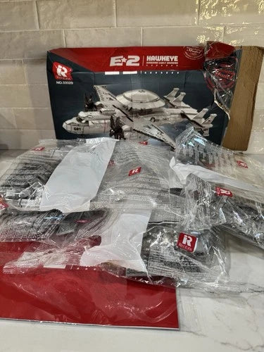 Reobrix E-2 Hawkeye Military Airplane Building Set Fighter Jet Model