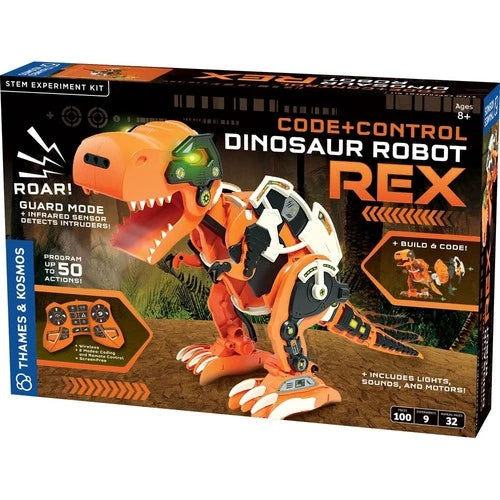 Thames & Kosmos Code+Control T-Rex Robot Kit, Robotics & Engineering STEM Toy