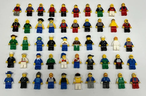 Lot of 50 *** vintage MEOW minifigures - you get Everything pictured!