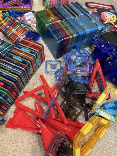 Bulk Lot Genuine Magformers Magnetic Building Blocks 300 Pieces