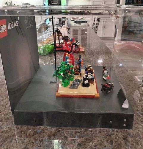 LEGO Ideas The Evolution of STEM 21355 Official Store Lighted Display Case