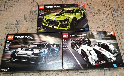 Lego Technic Car Lot Mustang Mclaren Porsche