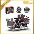 V8 Supercharged Engine Model Kit, 1151+ Parts, 8-Cylinder Car Motor Building