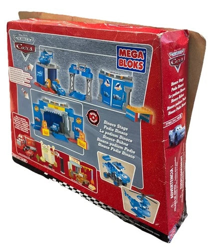 Mega Bloks Cars Dinoco Stage Set 7785 NEW/Unopened w/Helicopter and Blue McQueen