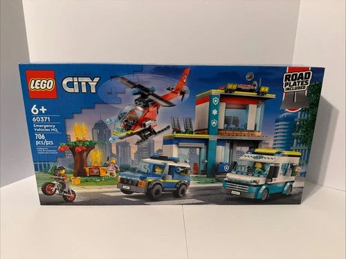 LEGO CITY: Emergency Vehicles HQ (60371) - New Sealed! (Box Wear)